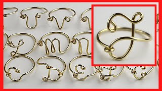 Wire Letter Ring Tutorial