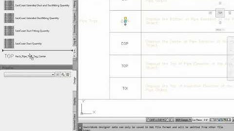 Schedule and Tags Enhancements for Piping in Version 5.1 of Fabrication for AutoCAD MEP