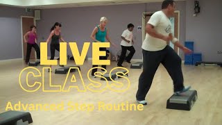 STEP AEROBICS advanced - Final Routine #09 | Live Freestyle Step Class | Rebourne Fitness