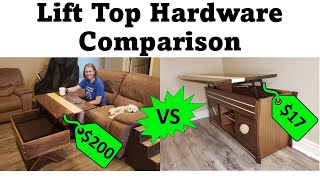 $17 vs $200 Coffee Table Lift Top Mechanism Review! Is there a good 3rd option??