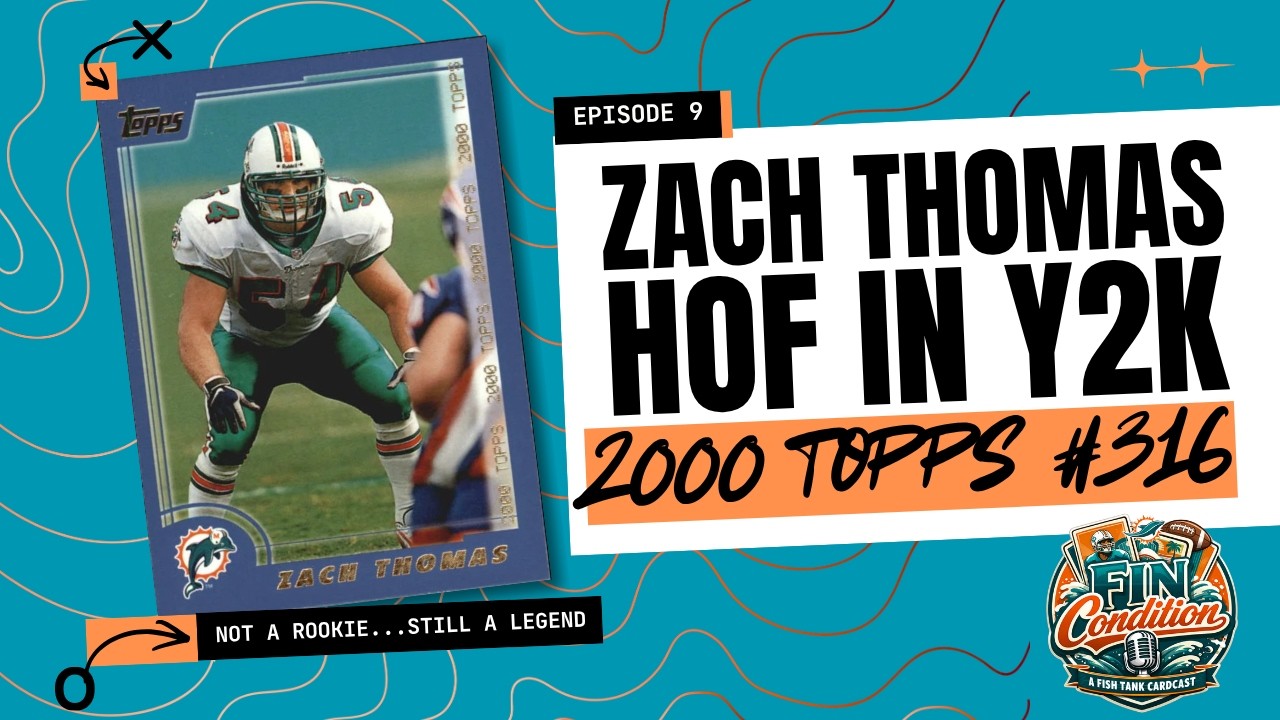 2000 Topps Zach Thomas: Not a Rookie… Still a Legend | Fin Condition