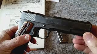 1948 Colt Super 38 Fat Barrel First Look with Great Sambar Stag Grips - Straus Frank Company