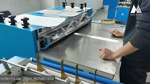 Semi Auto Case Maker for hard cover book/ notebooks/desk calendar/rigid box MF-SCM500