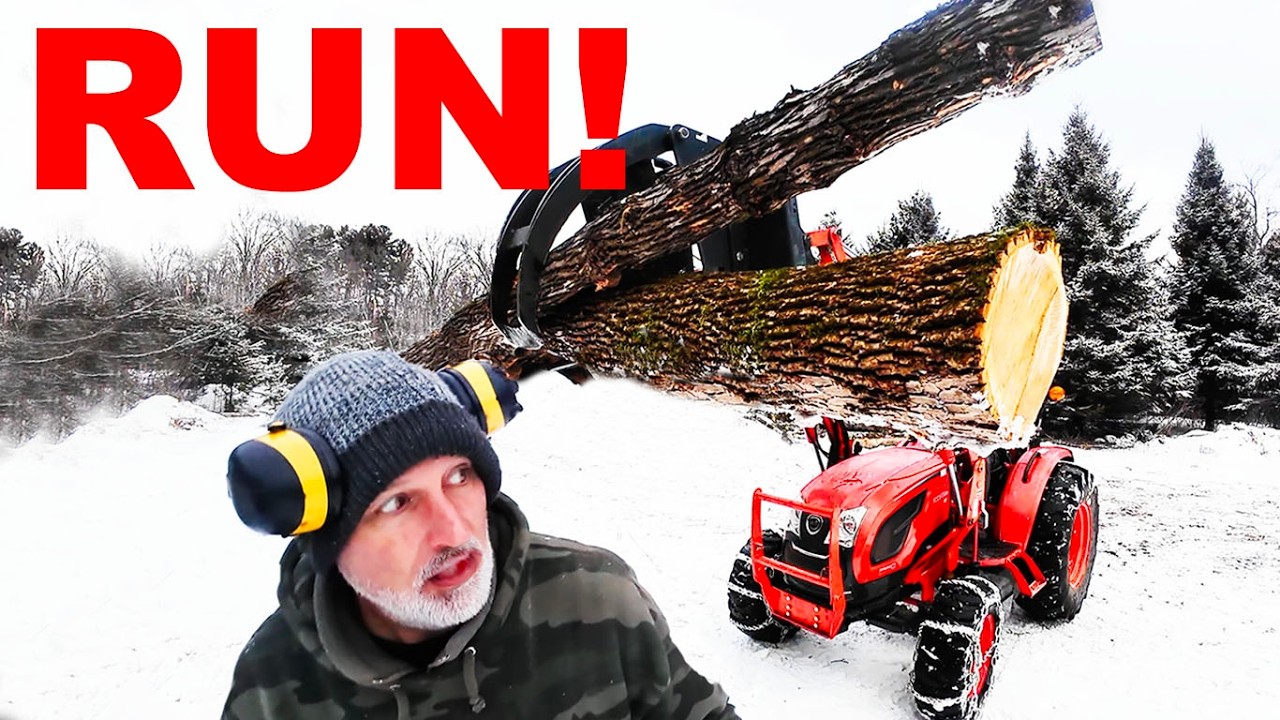 FIREWOOD PROCESSOR BLOCKBUSTER 15-20+HP ACTION!