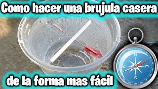 COMO HACER UNA BRUJULA CASERA | how to make experimento casero | manualidad |  | trabajo de ciencias