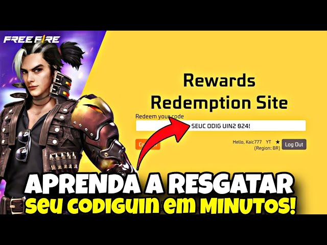 CODIGUIN Infinito: resgate recompensas gratuitas do Free Fire no