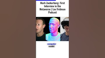 Mark Zuckerberg: First Interview in the Metaverse | Lex Fridman Podcast #markzuckerberg #metaverse
