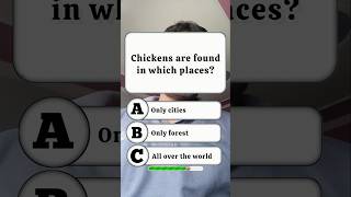 Chickens are found in which places? 🤔 #quiz #trivia #shorts #quizshorts #gkquiz #usa #gk #usashorts