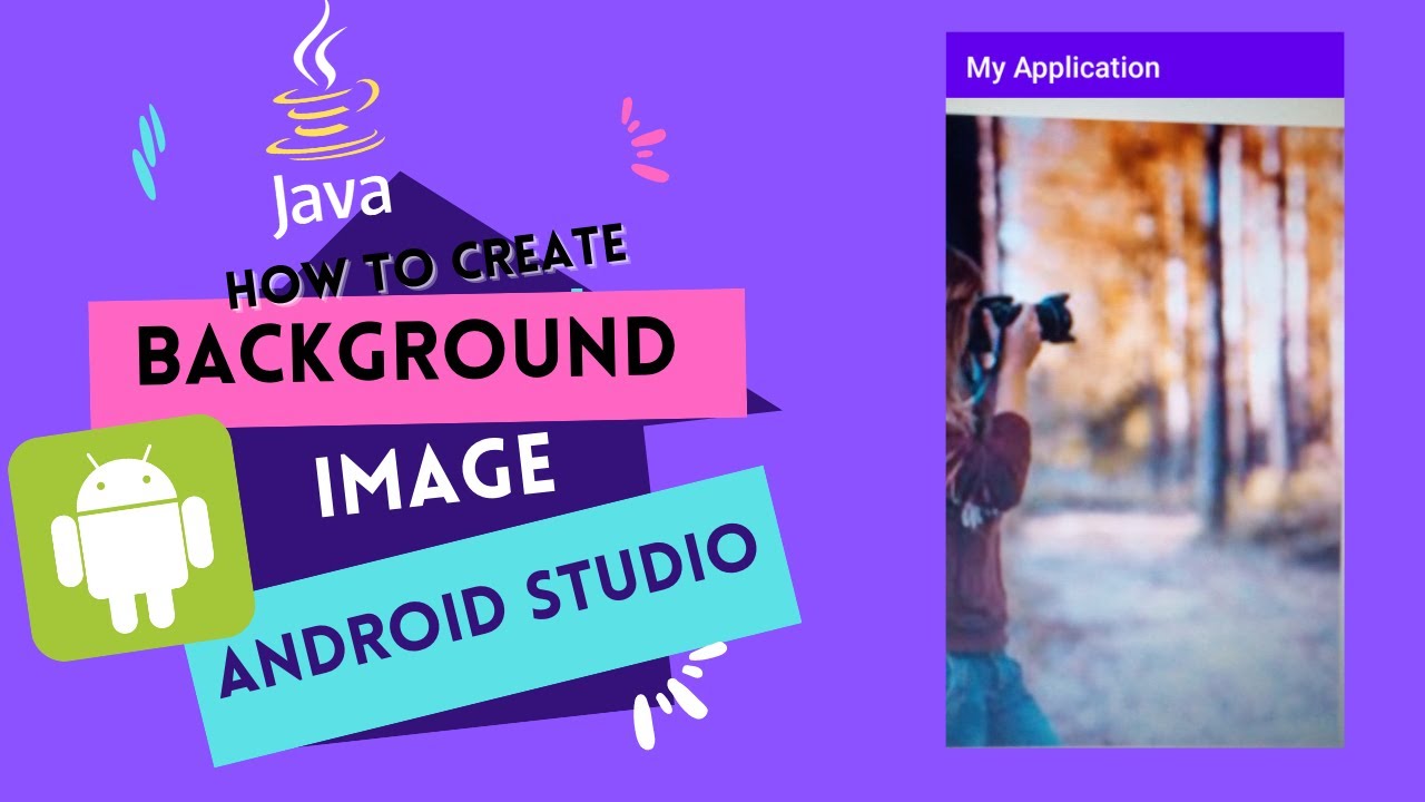 How to Create background image in android studio||Android studio Tutorials  points. - YouTube