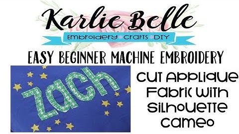 Cutting Fabric for Applique with Silhouette Cameo or Cricut Maker