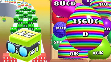 LIVE : [Day 1 to 37] Blob Merge 3D - 256OCD MAX vs Jelly Run 2048 Blue 2T (1024h, 2048h MAX)