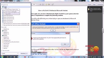 Break/Fix How to  Fix Microsoft Outlook 2010 Red X Attachment Problem