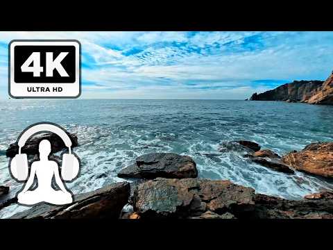 Video Sonido del mar para dormir 10 horas en 4K, olas del oleaje para conciliar el sueño: relajación
