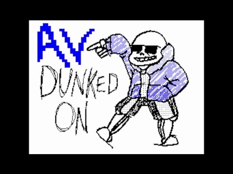 Dr. Gaster's Flipnote [Sudomemo] - AV DUNKED ON (Undertale)