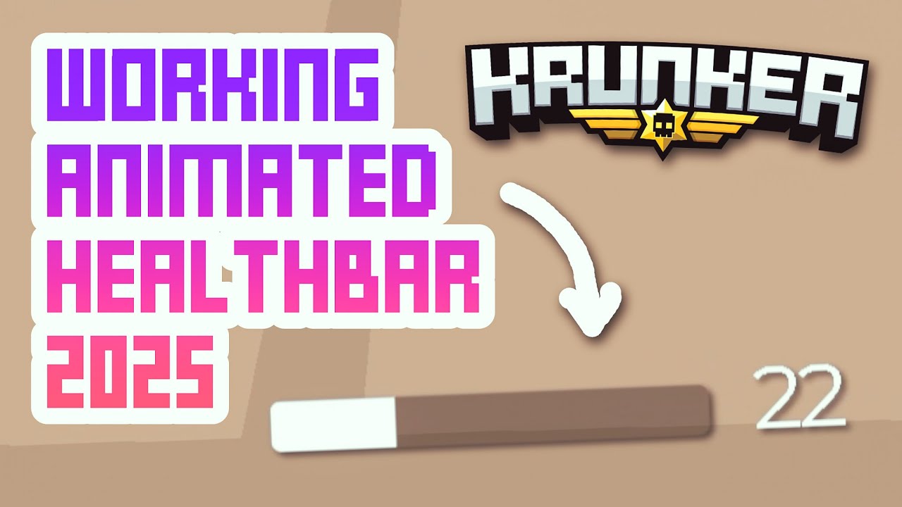 I MADE A FREE ANIMATED HEALTHBAR IN KRUNKER.IO (Showcase + Tutorial)