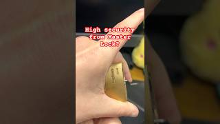High security Master Lock?