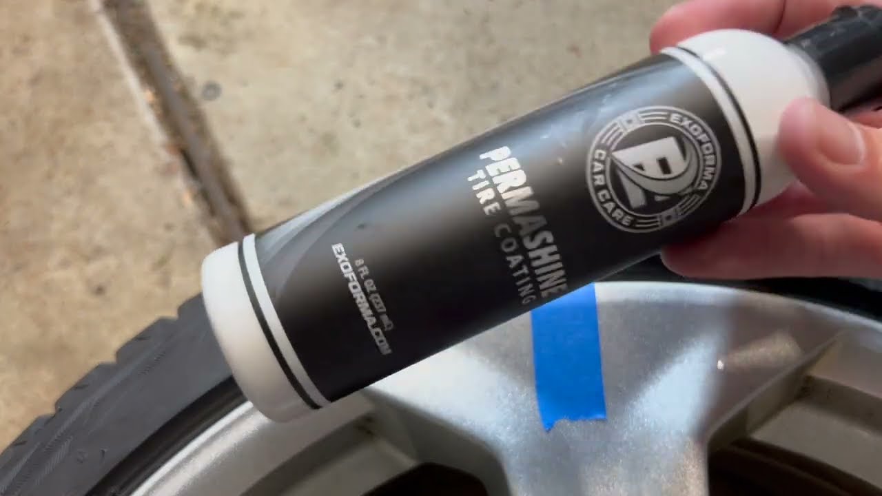 ExoForma tire coating test! Better than tire shine! 