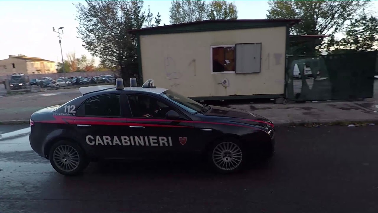 7 novembre 2017: controlli a tappeto nel campo nomadi di via di Salone