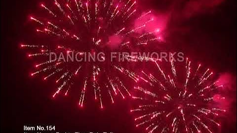 D -A0238 Display Shell Red To Time Rain Tail (Firing Dragon) #fireworks