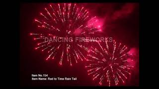 D -A0238 Display Shell Red To Time Rain Tail (Firing Dragon) #fireworks