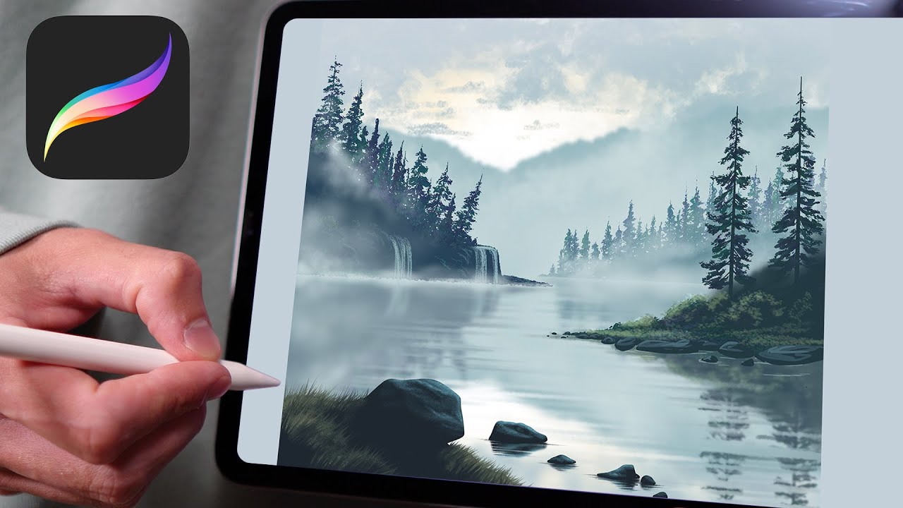 Misty Morning Procreate Tutorial 250