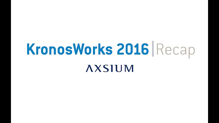 KronosWorks 2016 Wrap-up