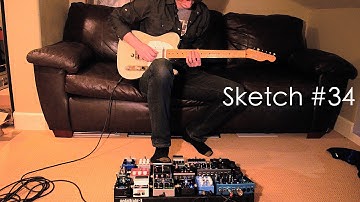 Ambient Guitar Sketch #34 - Reverse BigSky Reverb + Delay, Octave and Trem