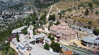 Holy Monastery of the Archangel Michael, Thassos, Greece  Drone 4K