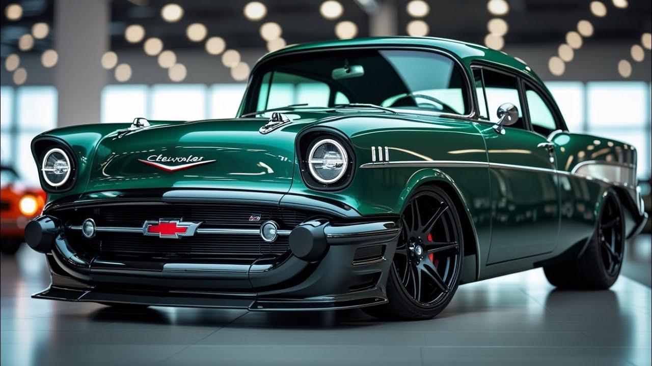 1957 Chevrolet Bel Air Start Up and Review"heavy auto