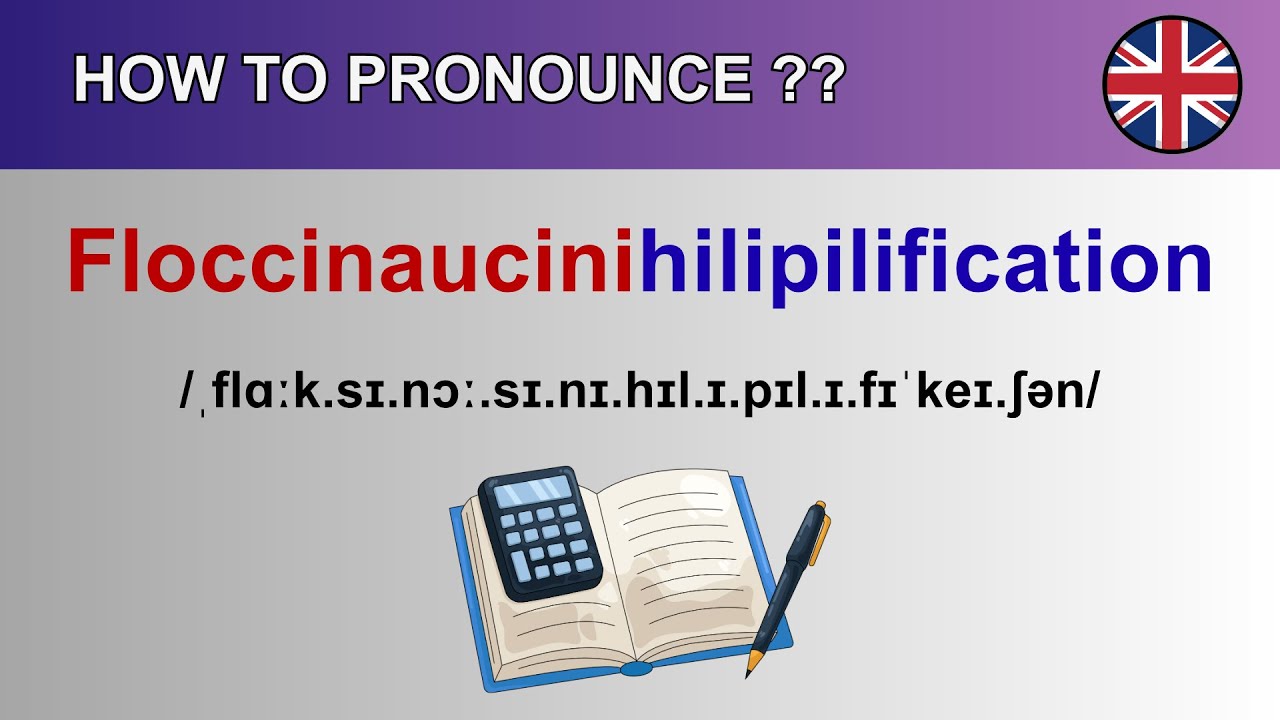 How to Pronounce Floccinaucinihilipilification Correctly