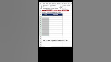Prevent Duplicate Data Entry in Excel #excel #exceltips #exceltricks #microsoft
