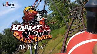 Official Harley Quinn Crazy Train POV 2021 - 4K 60fps - Six Flags Great Adventure