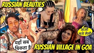 Russian Beach in Goa | Aarmbol Beach | Russian Market | Goa Nude Beach | Goa Vlog | Russian Village