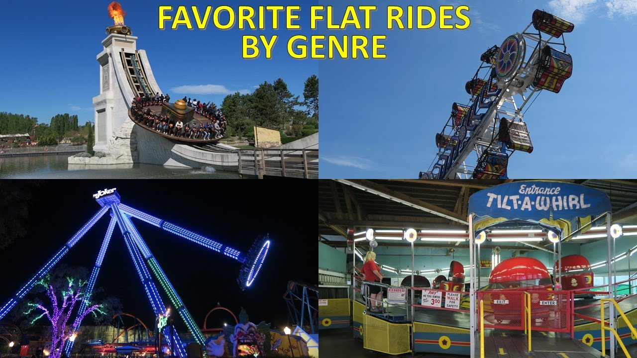 Favorite Flat Rides by Genre (2020) Best Pendulum, Spinning, & Tower