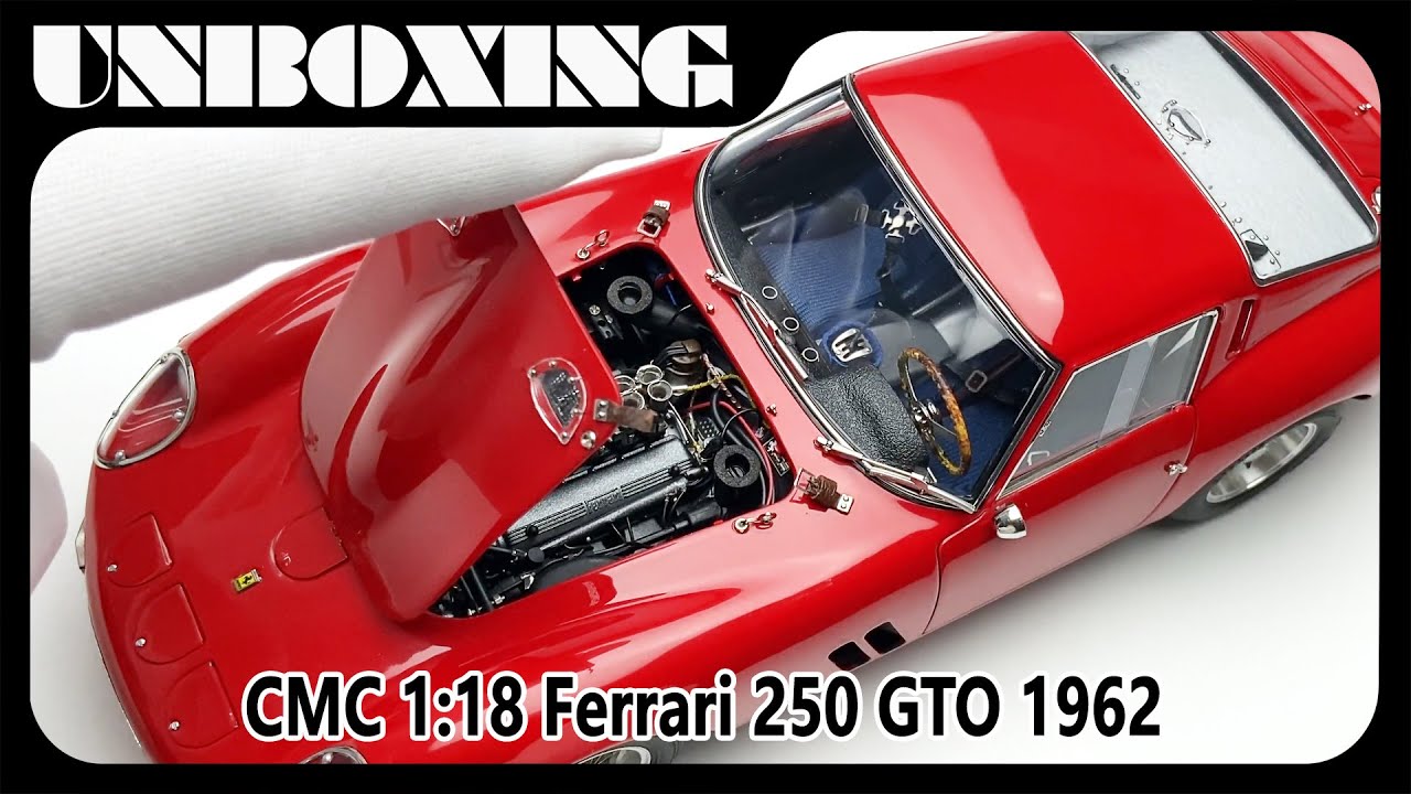 Ferrari 250 GTO   118  diecast model car by CMC  AMR UNBOXING