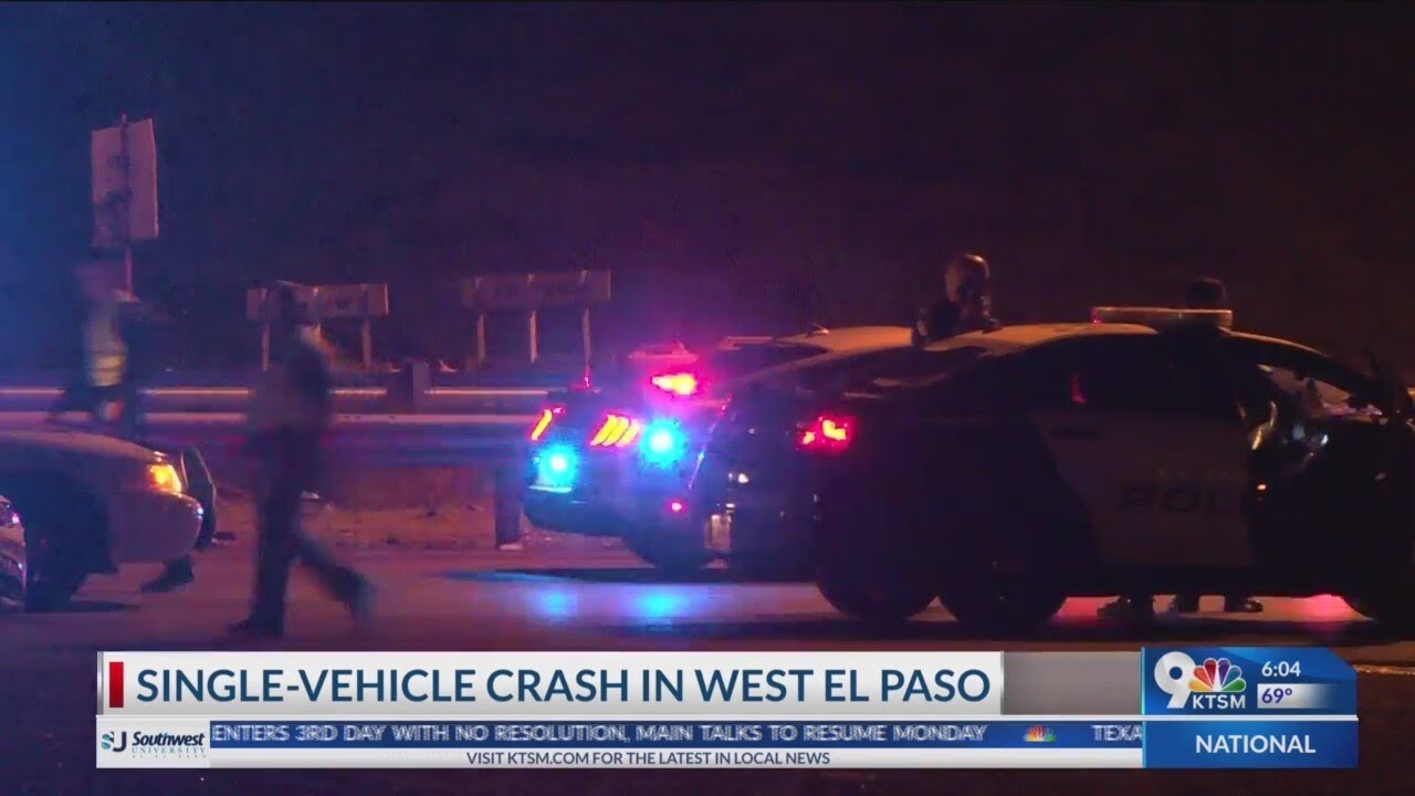 1 person dead after crash in West El Paso - YouTube