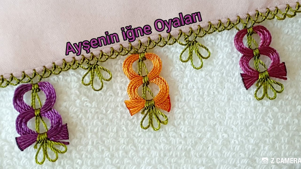 Bu lalenin başka bir havası var çok güzel iğne oyası modeli