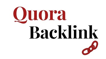How to create backlink from Quora.