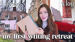 attending my first WRITING RETREAT ☁️🍄 editing my romantasy novel in an old cottage | WRITING VLOG