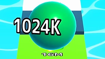 Ball Run Infinity Number Up To (128M, 256M, 512M, 1024M) ! All Levels Gameplay Part 335 android, ios