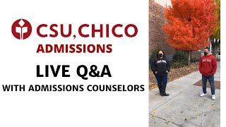 Live Q&amp;A with Admissions Counselors