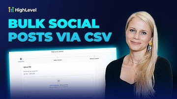 How to Bulk Schedule Social Media Posts with CSV Files in HighLevel