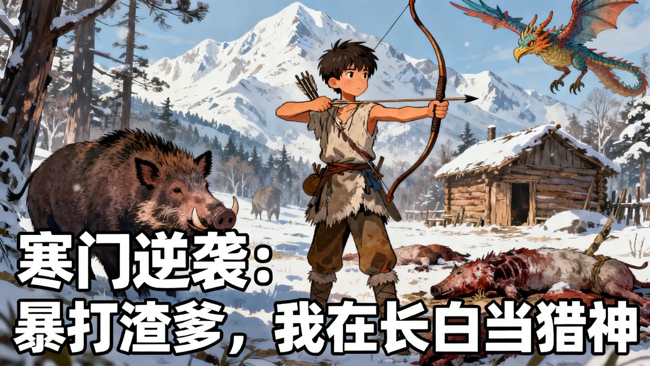 《寒門逆襲：暴打渣爹，我在長白當獵神》重生六零年代成瘦弱少年，繼父天天罵我們賠錢貨。看我如何憑藉狩獵技巧在山裏混得風生水起，打野豬獵飛龍，讓母親妹妹頓頓有肉喫。#小說#年代文#種田#小說推薦