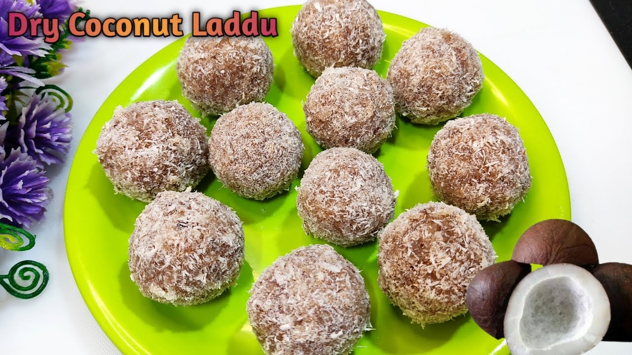 Dry Coconut Laddu Recipe सूखे नारियल के लड्डू बनाने की विधि Deccicated Coconut Laddu YouTube
