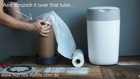 Cheap Sangenic refills - How to refill your Tommee Tippee or Closer to Nature Nappy bin, and save $$