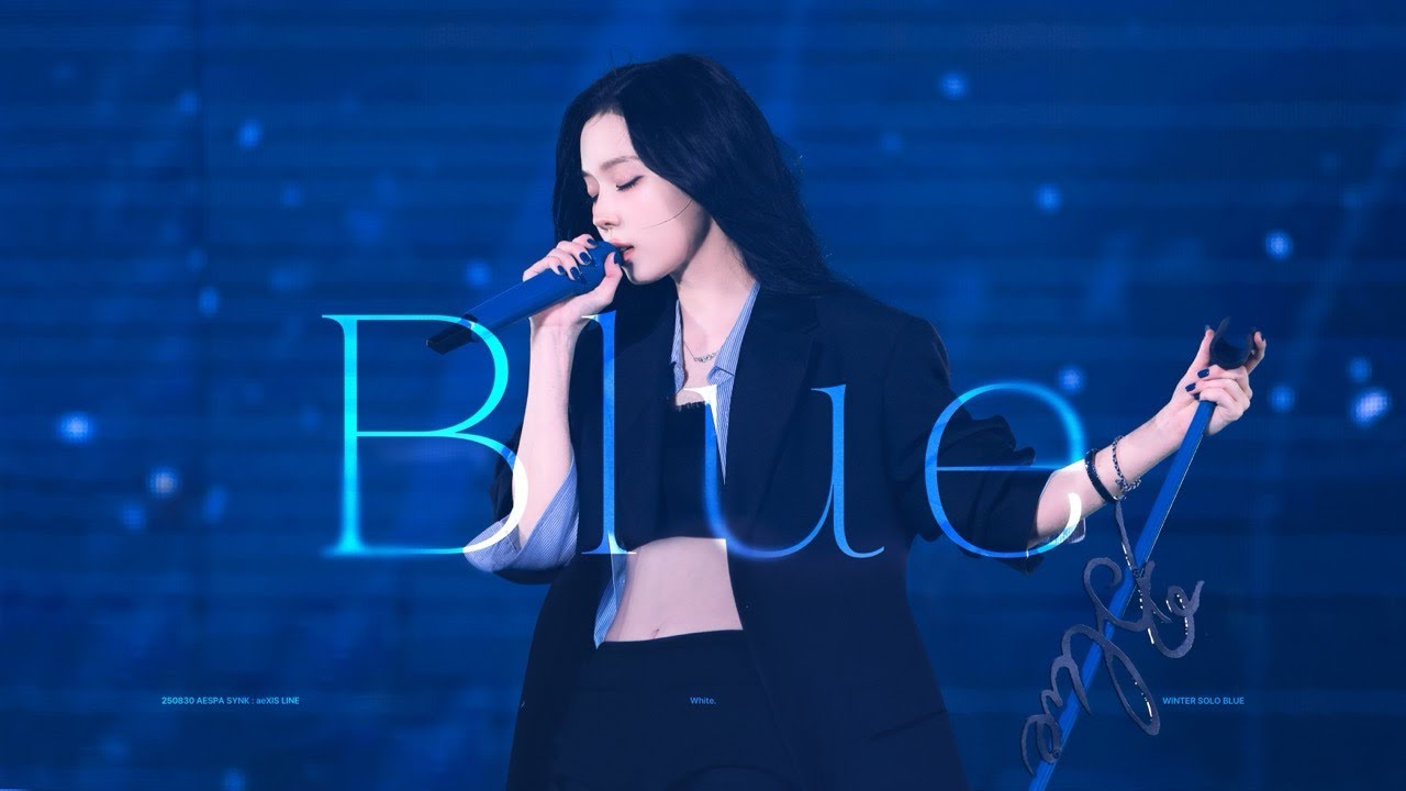 [4K] 250830 SYNK : aeXIS LINE - 'Blue' 에스파 윈터 직캠 aespa WINTER FOCUS fancam