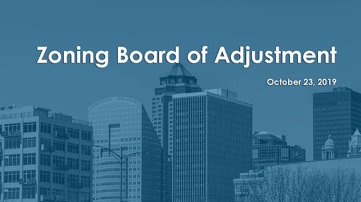 10-23-19 Zoning Board of Adjustment