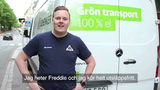 Freddie kör elbil i Göteborg | DB Schenker i Sverige