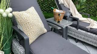Euro Garden and Home, Contemporary Tuscany Sunlounger Set, Outdoor Garden Furniture, Belfast Euro Garden and Home, Contemporary Tuscany Sunlounger Set, Outdoor Garden Furniture, Belfast