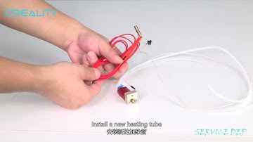 Service tutorial Ender 5 Pro the heating tube replacement